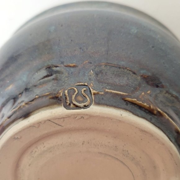 Blue Glazed Studio Pottery Bowl - Picture 2 of 6